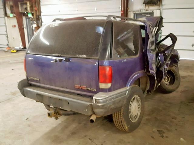 1GKDT13W3S2515097 - 1995 GMC JIMMY PURPLE photo 4