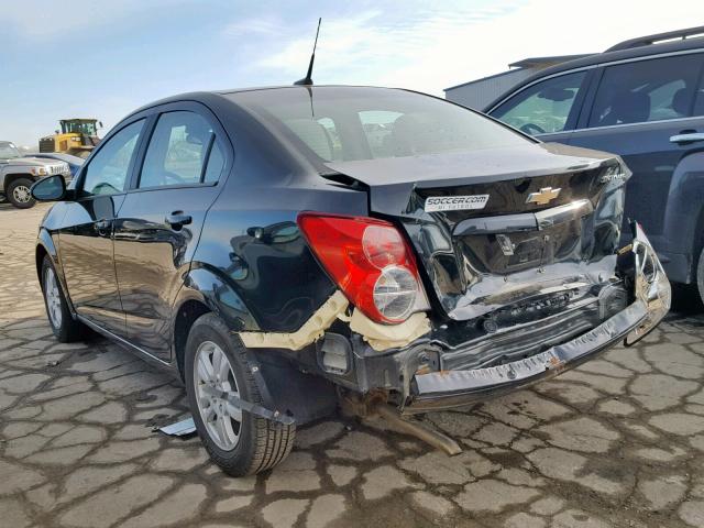 1G1JA5SH5C4217020 - 2012 CHEVROLET SONIC LS 黑色 照片 3