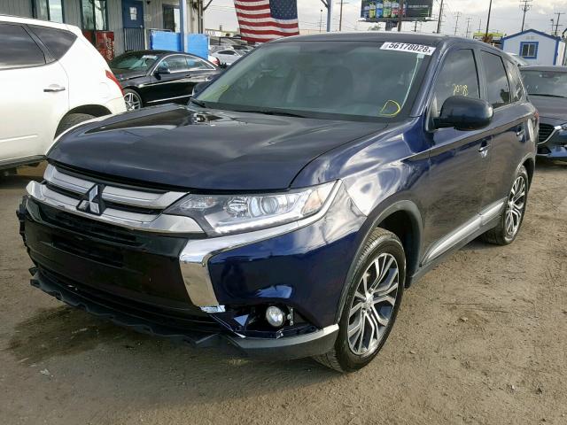 JA4AD2A37JZ009802 - 2018 MITSUBISHI OUTLANDER BLUE photo 2