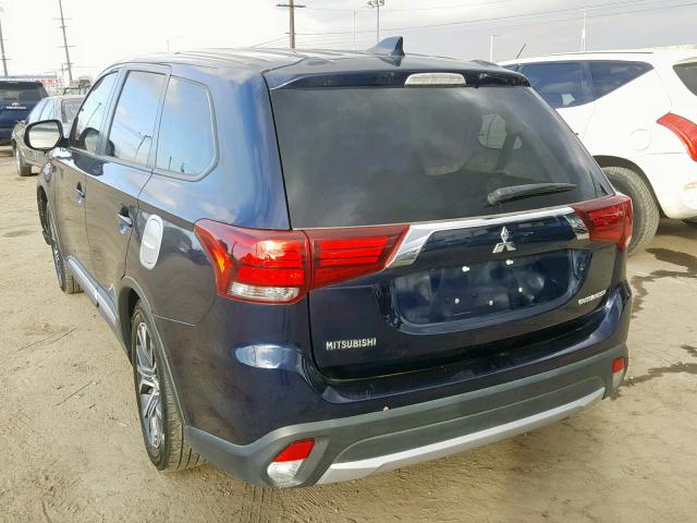 JA4AD2A37JZ009802 - 2018 MITSUBISHI OUTLANDER BLUE photo 3