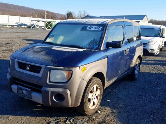 5J6YH28553L031099 - 2003 HONDA ELEMENT EX BLUE photo 2