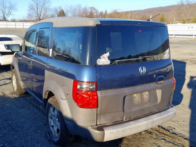 5J6YH28553L031099 - 2003 HONDA ELEMENT EX BLUE photo 3