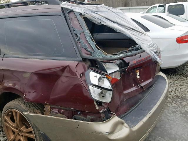 4S3BH675917635717 - 2001 SUBARU LEGACY OUT MAROON photo 9