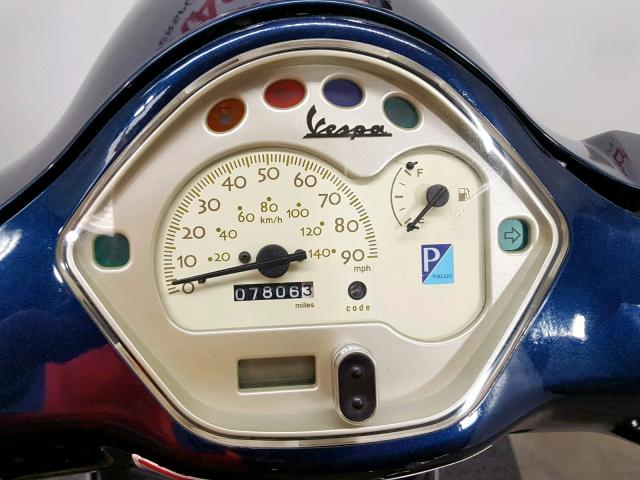 ZAPM448F195017538 - 2009 VESPA LX 150 BLUE photo 7