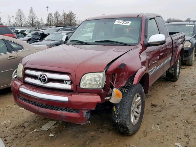 5TBBT441X5S471855 - 2005 TOYOTA TUNDRA ACC BURGUNDY photo 2