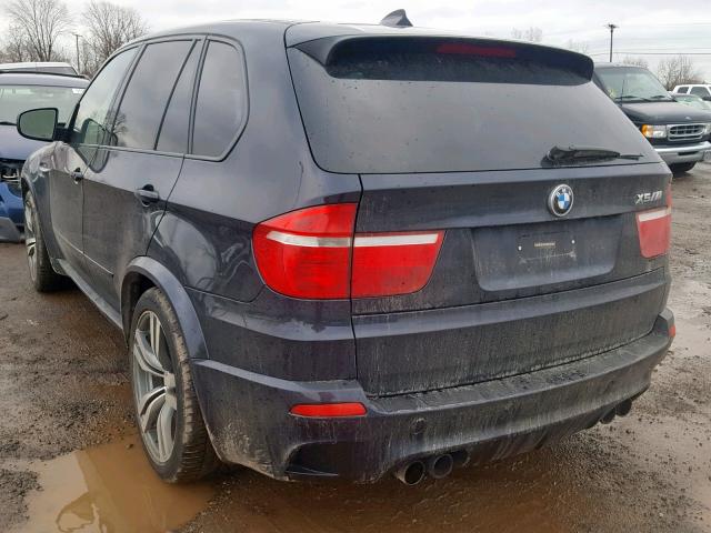 5YMGY0C54ALK25401 - 2010 BMW X5 M BLUE photo 3