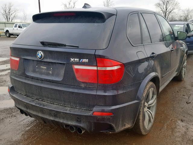 5YMGY0C54ALK25401 - 2010 BMW X5 M BLUE photo 4