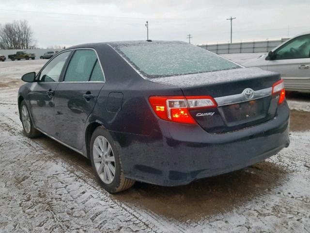 4T4BF1FK9ER397487 - 2014 TOYOTA CAMRY L BLACK photo 3