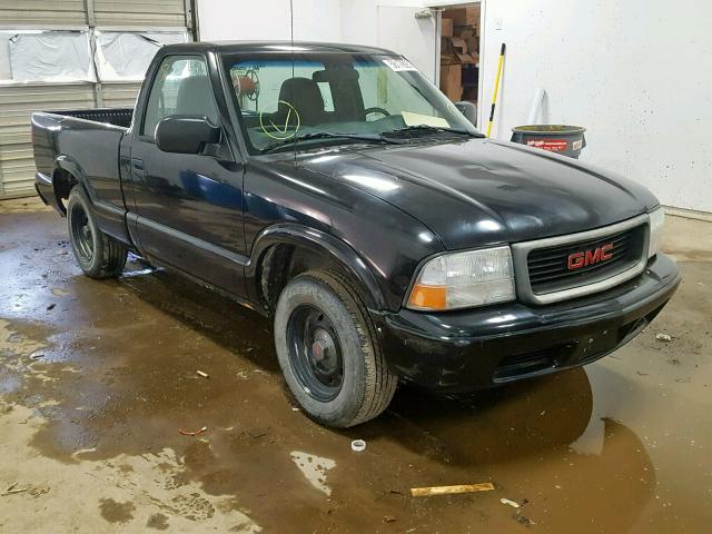 1GTCS14H738202370 - 2003 GMC SONOMA BLACK photo 1