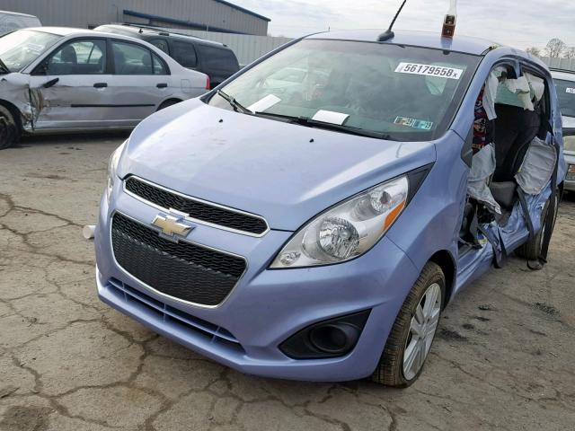 KL8CB6S90EC556572 - 2014 CHEVROLET SPARK LS PURPLE photo 2