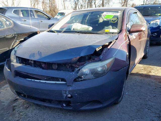 JTKDE177250042620 - 2005 TOYOTA SCION TC იასამნისფერი ფოტო 2