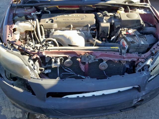 JTKDE177250042620 - 2005 TOYOTA SCION TC იასამნისფერი ფოტო 7