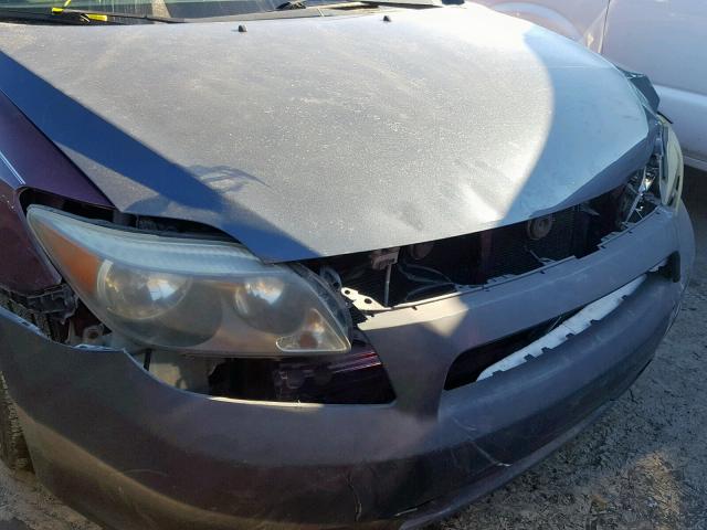 JTKDE177250042620 - 2005 TOYOTA SCION TC იასამნისფერი ფოტო 9