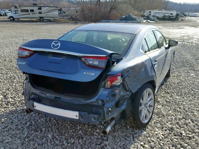 JM1GJ1V63E1159918 - 2014 MAZDA 6 TOURING BLUE photo 4