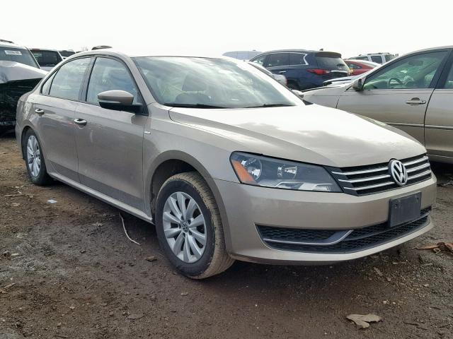 1VWAT7A33FC005033 - 2015 VOLKSWAGEN PASSAT S GOLD photo 1