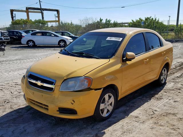 KL1TD5DEXBB133299 - 2011 CHEVROLET AVEO LS YELLOW photo 2