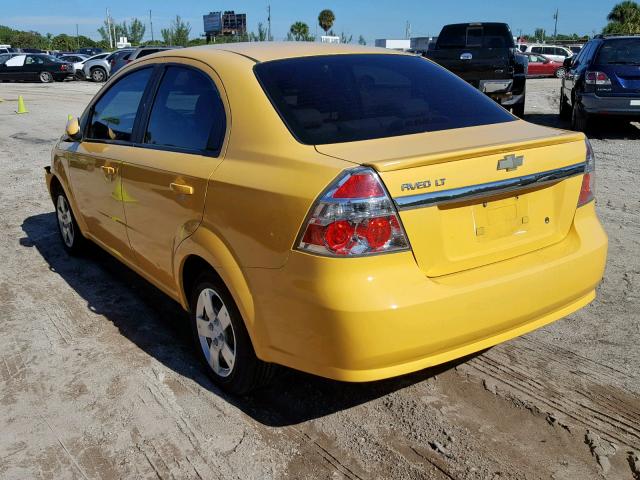 KL1TD5DEXBB133299 - 2011 CHEVROLET AVEO LS YELLOW photo 3