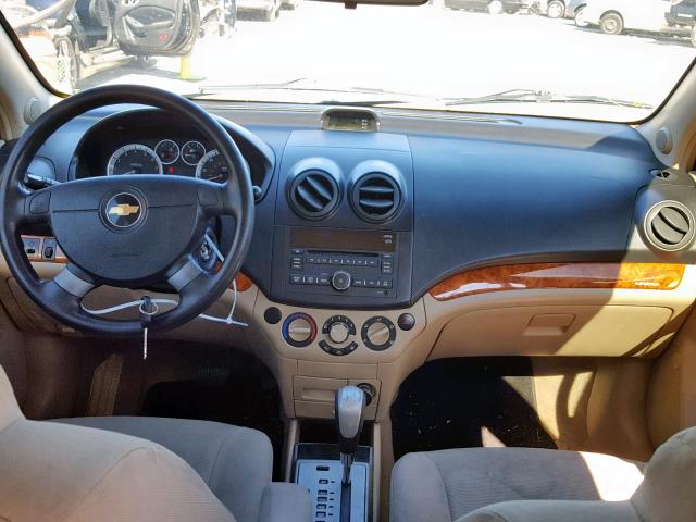 KL1TD5DEXBB133299 - 2011 CHEVROLET AVEO LS YELLOW photo 9