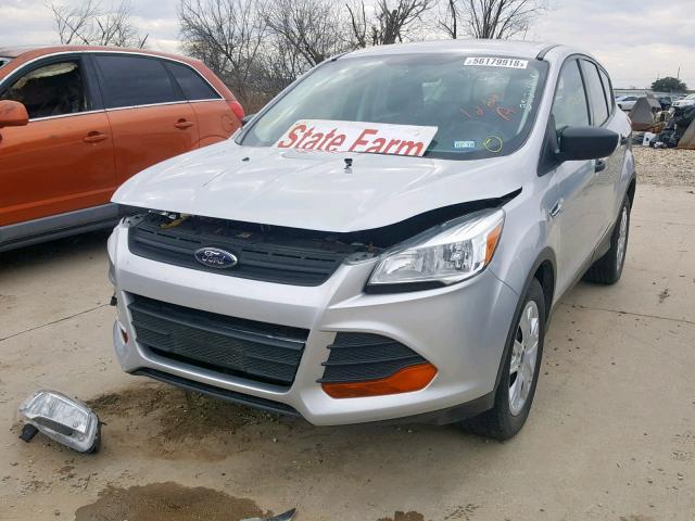 1FMCU0F79EUD72034 - 2014 FORD ESCAPE S SILVER photo 2