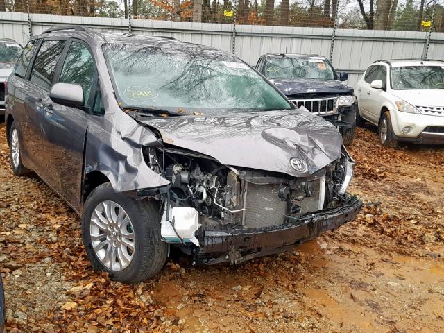 5TDYZ3DC6HS797202 - 2017 TOYOTA SIENNA XLE GRAY photo 1