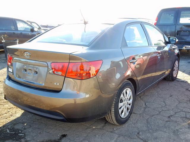 KNAFU4A27A5141588 - 2010 KIA FORTE EX BROWN photo 4