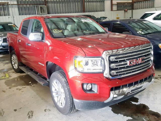 1GTG5DEN8H1222643 - 2017 GMC CANYON SLT RED photo 1