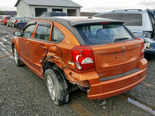 1B3CB3HA3BD295663 - 2011 DODGE CALIBER MA ORANGE photo 3