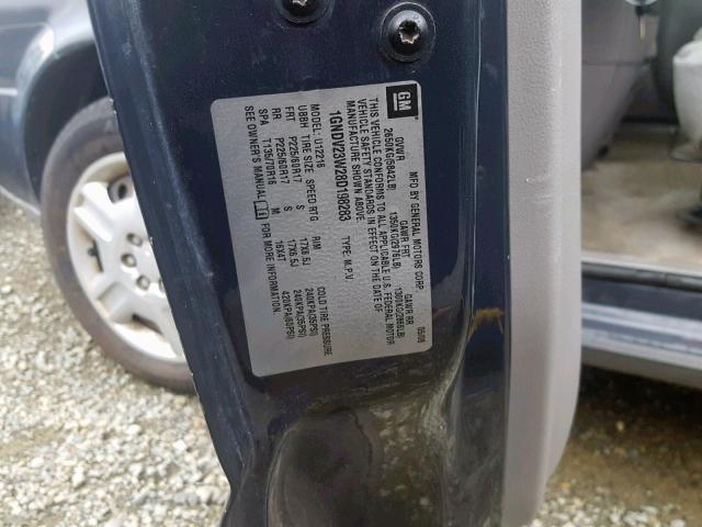 1GNDV23W28D198283 - 2008 CHEVROLET UPLANDER L Boz foto 10