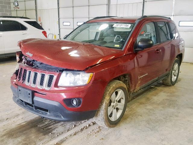 1J4NT1FB0BD139613 - 2011 JEEP COMPASS SP 栗色 照片 2