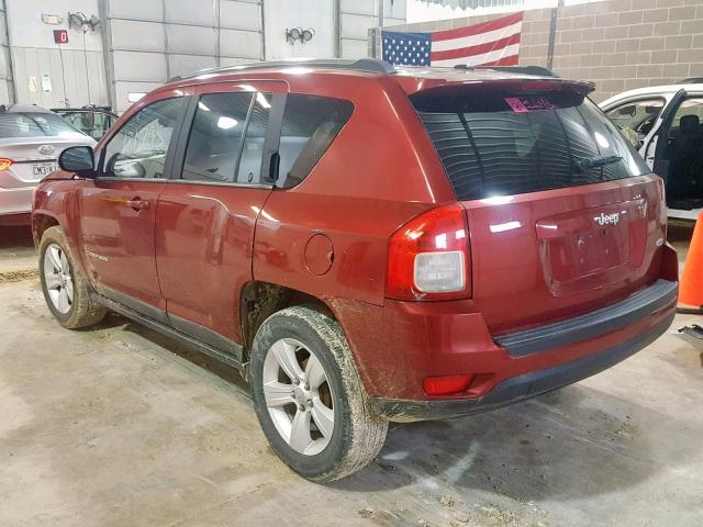 1J4NT1FB0BD139613 - 2011 JEEP COMPASS SP MAROON photo 3