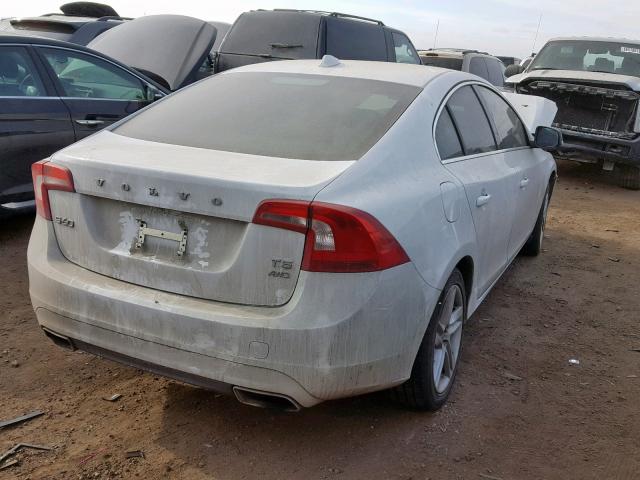 YV1612TB3F1307756 - 2015 VOLVO S60 PREMIE WHITE photo 4