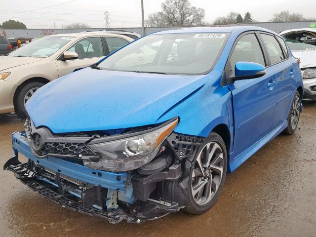 JTNKARJE7GJ521432 - 2016 TOYOTA SCION IM BLUE photo 2