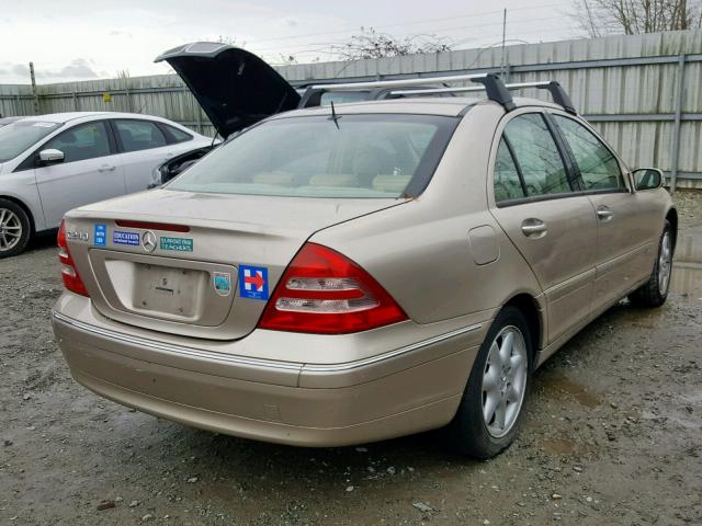 WDBRF61JX2F164452 - 2002 MERCEDES-BENZ C 240 GOLD photo 4