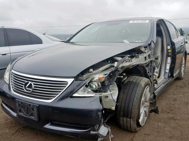 JTHBL46F595085483 - 2009 LEXUS LS 460 GRAY photo 2