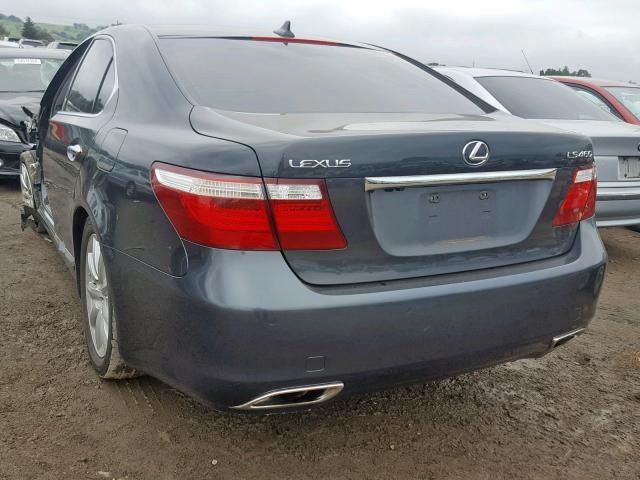 JTHBL46F595085483 - 2009 LEXUS LS 460 GRAY photo 3