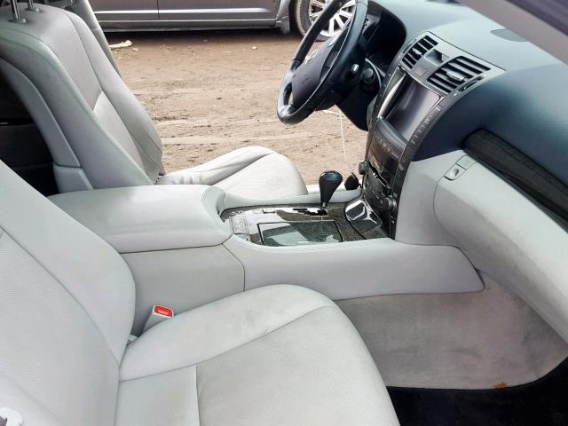 JTHBL46F595085483 - 2009 LEXUS LS 460 GRAY photo 5