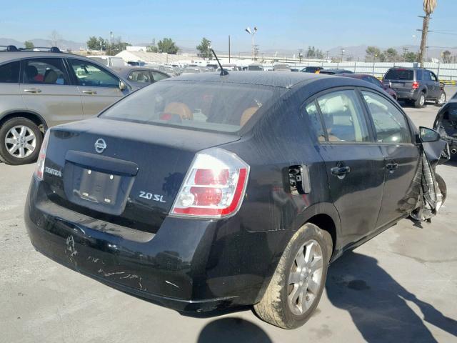 3N1AB61E47L603626 - 2007 NISSAN SENTRA 2.0 BLACK photo 4