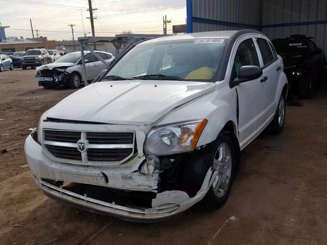 1B3CB1HA7AD609107 - 2010 DODGE CALIBER EX WHITE photo 2