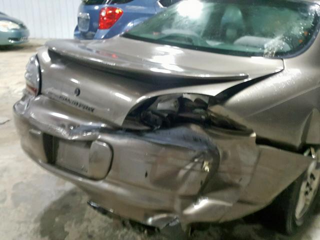 1G2WK52J91F231229 - 2001 PONTIAC GRAND PRIX BROWN photo 9