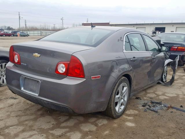 1G1ZB5EB8AF279939 - 2010 CHEVROLET MALIBU LS GRAY photo 4