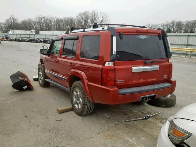 1J8HG58216C170515 - 2006 JEEP COMMANDER Tünd qırmızı foto 3