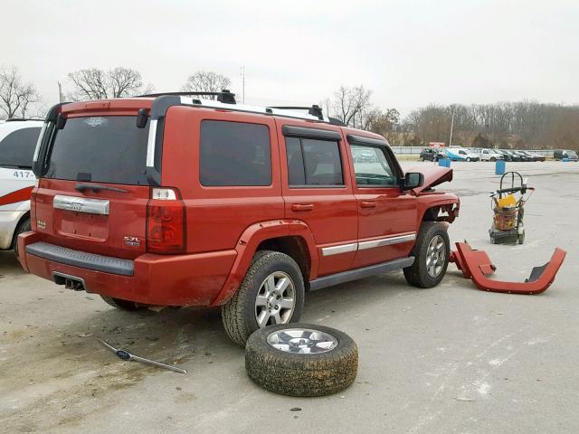 1J8HG58216C170515 - 2006 JEEP COMMANDER Tünd qırmızı foto 4