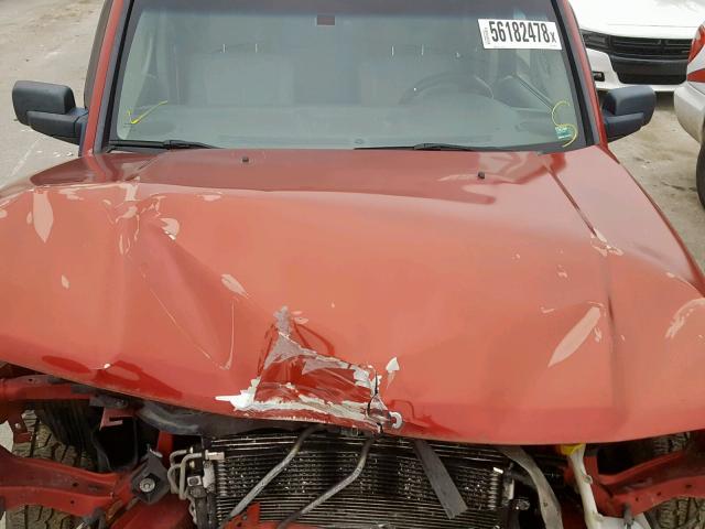 1J8HG58216C170515 - 2006 JEEP COMMANDER Tünd qırmızı foto 7