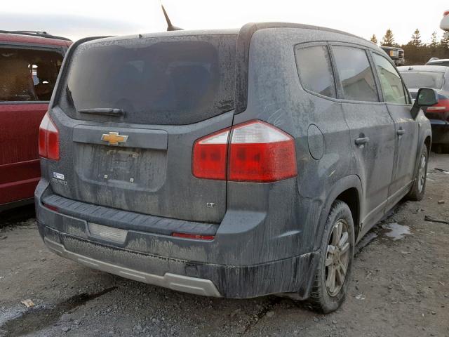 KL77P2EM2CK701226 - 2012 CHEVROLET ORLANDO LT GRAY photo 4