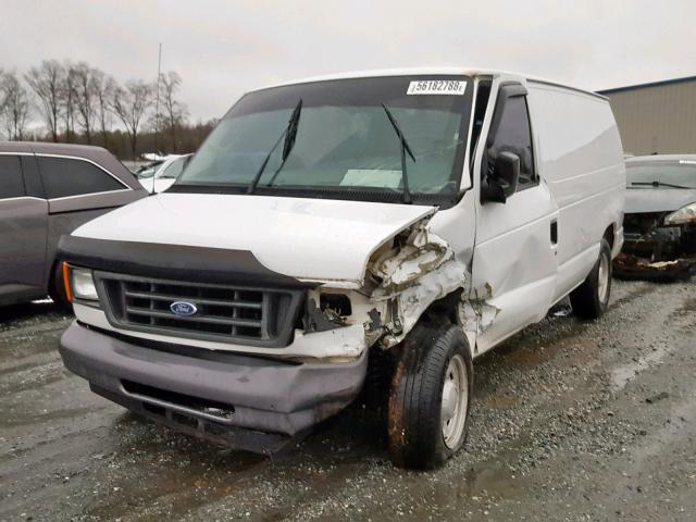 1FTRE14W46DA22209 - 2006 FORD ECONOLINE WHITE photo 2