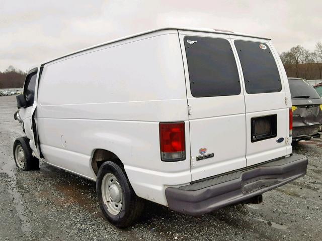 1FTRE14W46DA22209 - 2006 FORD ECONOLINE WHITE photo 3