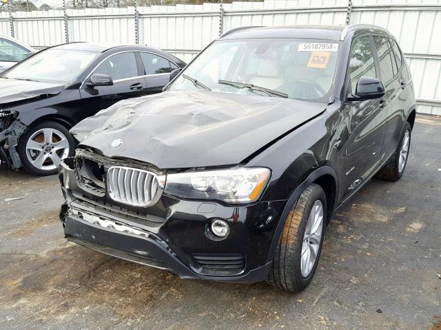 5UXWZ7C35H0V93461 - 2017 BMW X3 SDRIVE2 BLACK photo 2