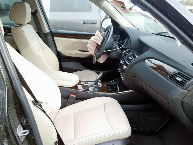 5UXWZ7C35H0V93461 - 2017 BMW X3 SDRIVE2 BLACK photo 5