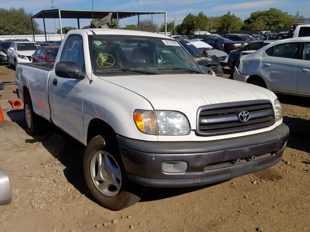 5TBJN32111S214161 - 2001 TOYOTA TUNDRA WHITE photo 1