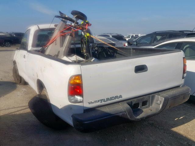 5TBJN32111S214161 - 2001 TOYOTA TUNDRA WHITE photo 3